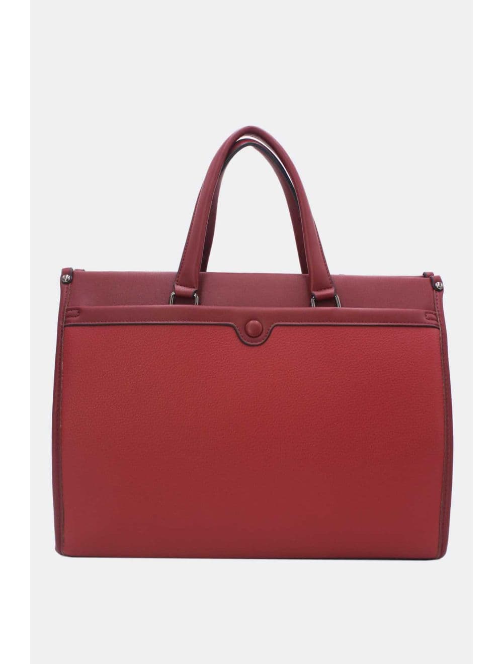 Grand Sac Ordinateur Femme Effet Tissu RÉASSORT 25B-6212-Bordeaux — vue 3