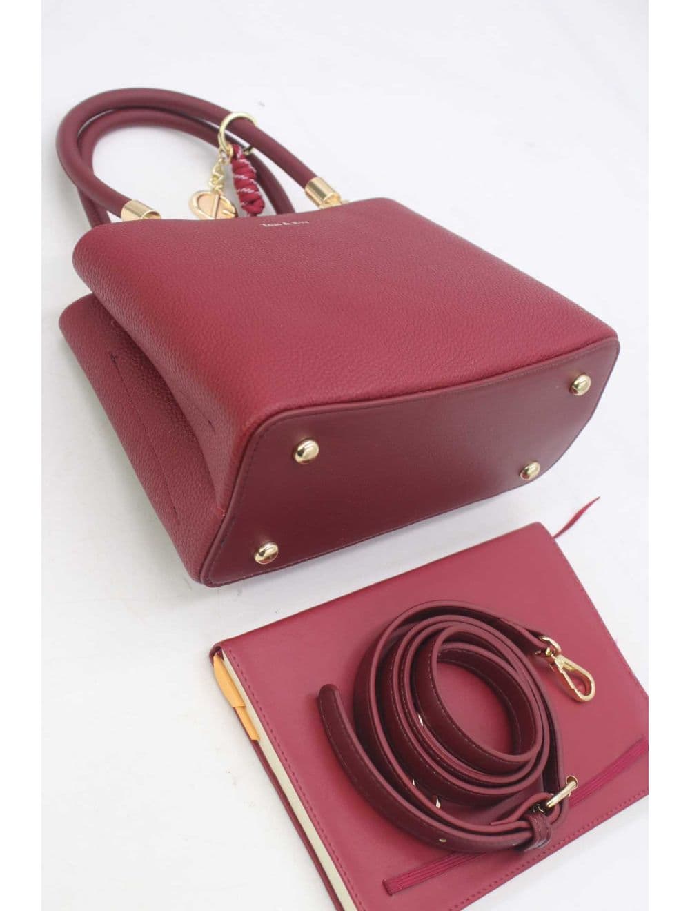Petit Sac à Main Chic Avec Pendentifs 25b-6283-Bordeaux — vue 4