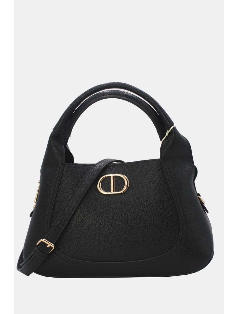 Sac à main Texturé Avec Bandoulière 25B-6353-Noir