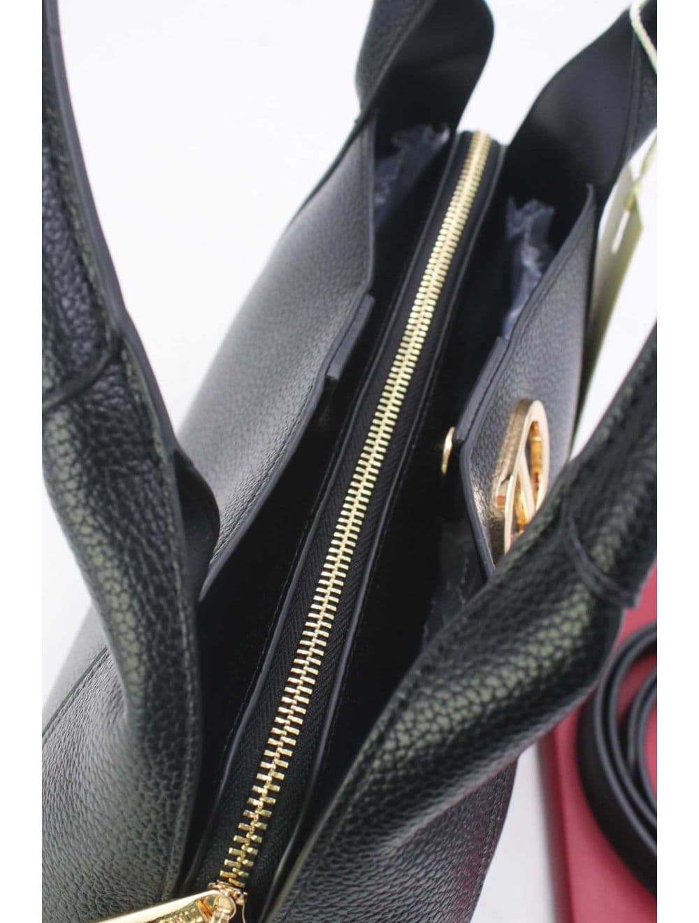 Sac à main Texturé Avec Bandoulière 25B-6353-Noir — vue 5
