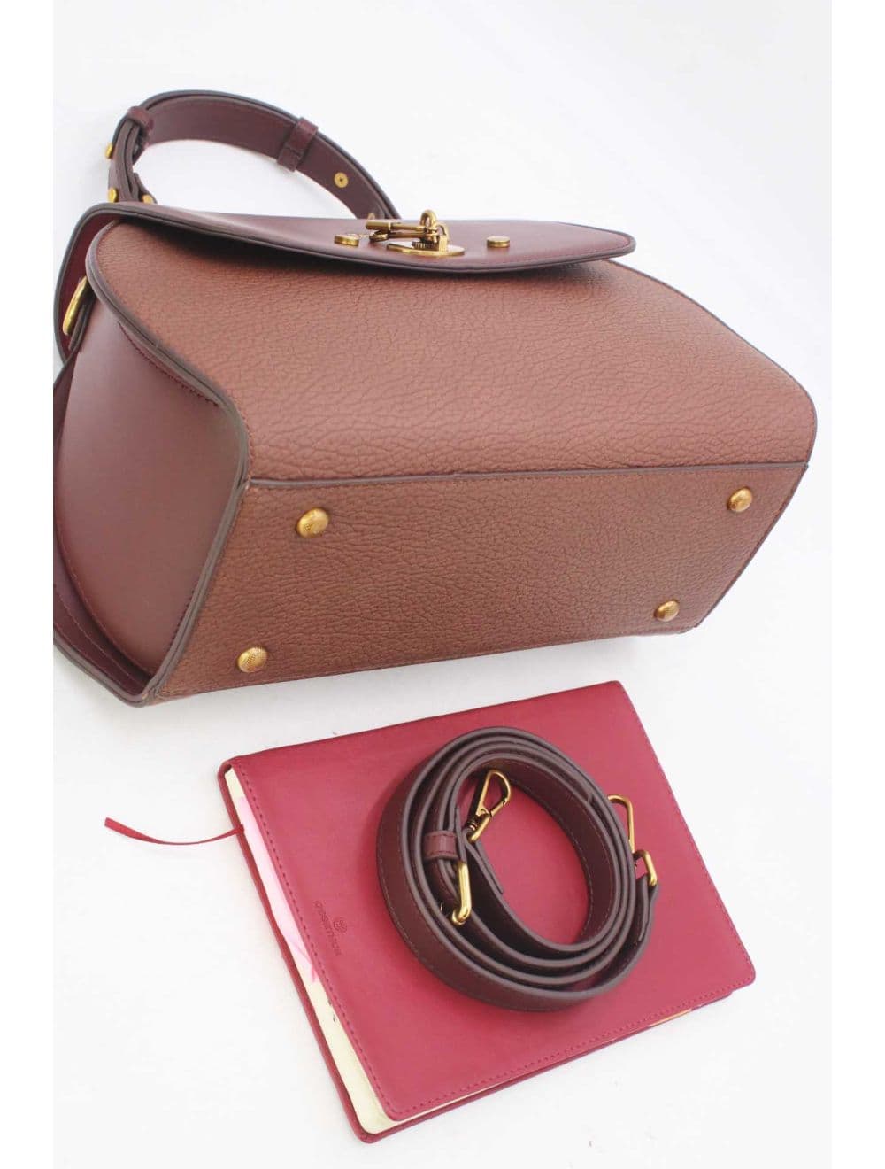 Sac à Main Avec Bronze Clé Élégante-25B-6369-Café — vue 4