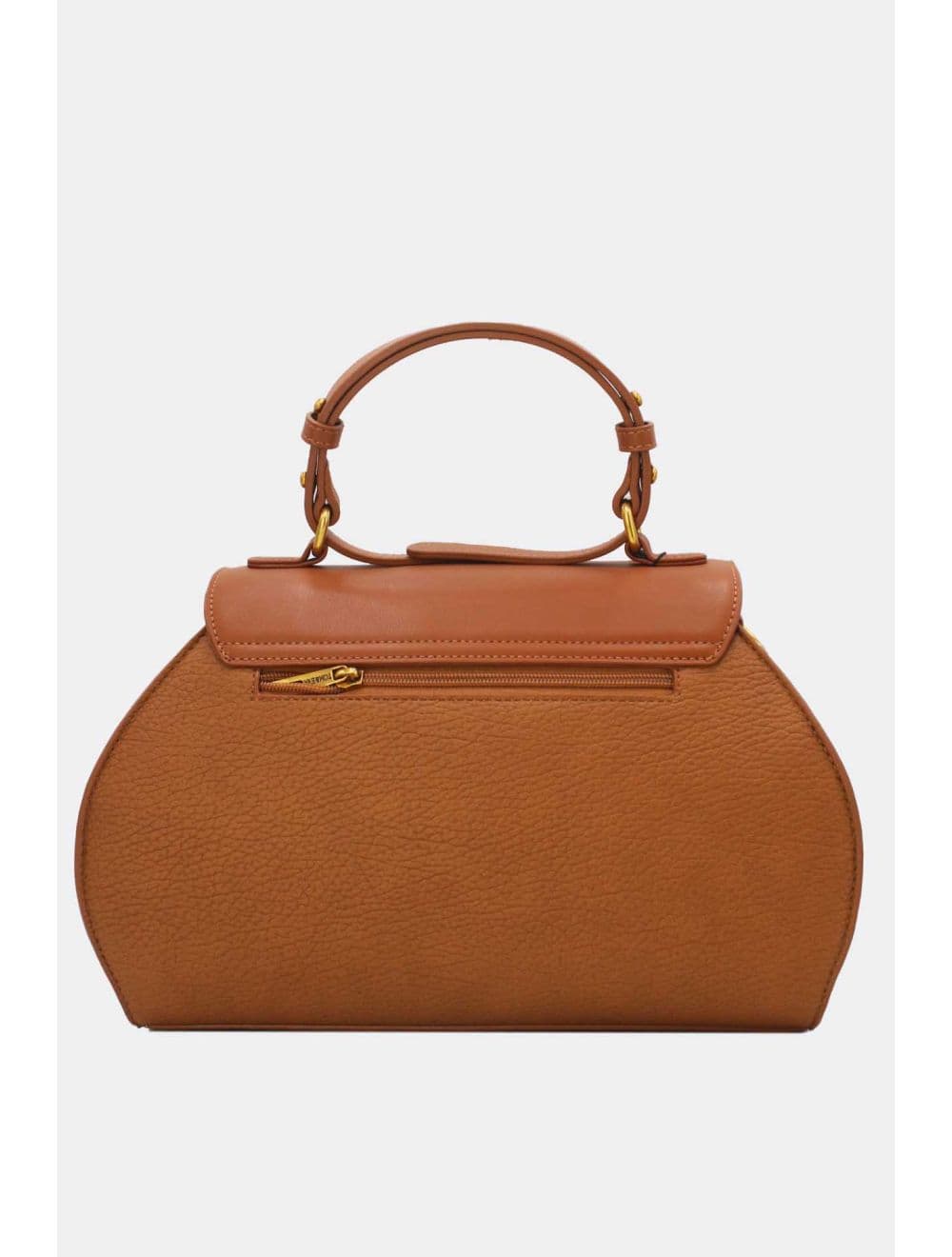 Sac à Main Avec Bronze Clé Élégante-25B-6369-Marron — vue 3