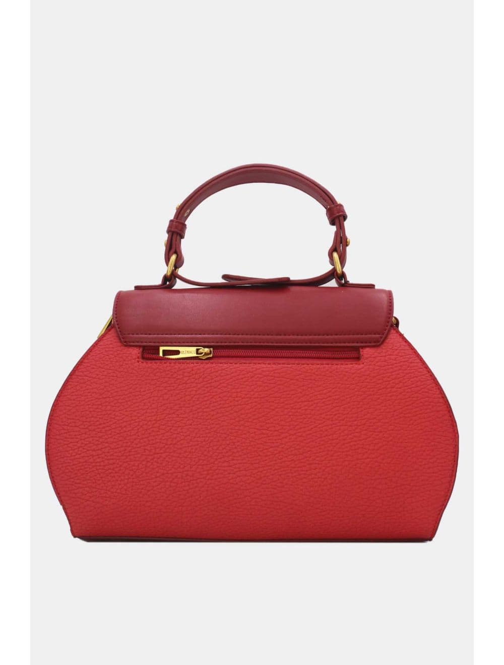 Sac à Main Avec Bronze Clé Élégante-25B-6369-Burgundy — vue 3