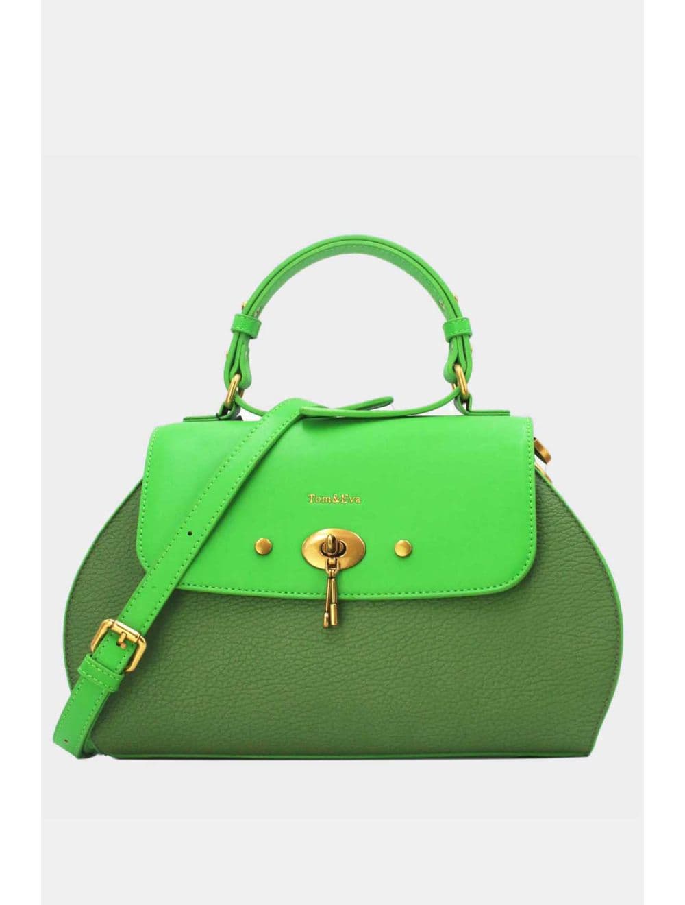 Sac à Main Avec Bronze Clé Élégante-25B-6369-Vert