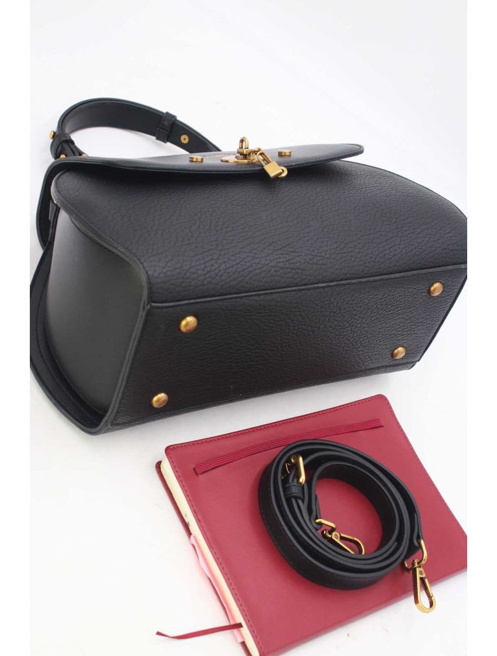 Sac à Main Avec Bronze Clé Élégante-25B-6369-Noir — vue 4