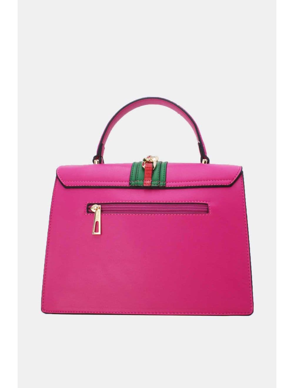 Sac à Main Porté Travers Chic RÉASSORT-8012-Fushia/Green — vue 3