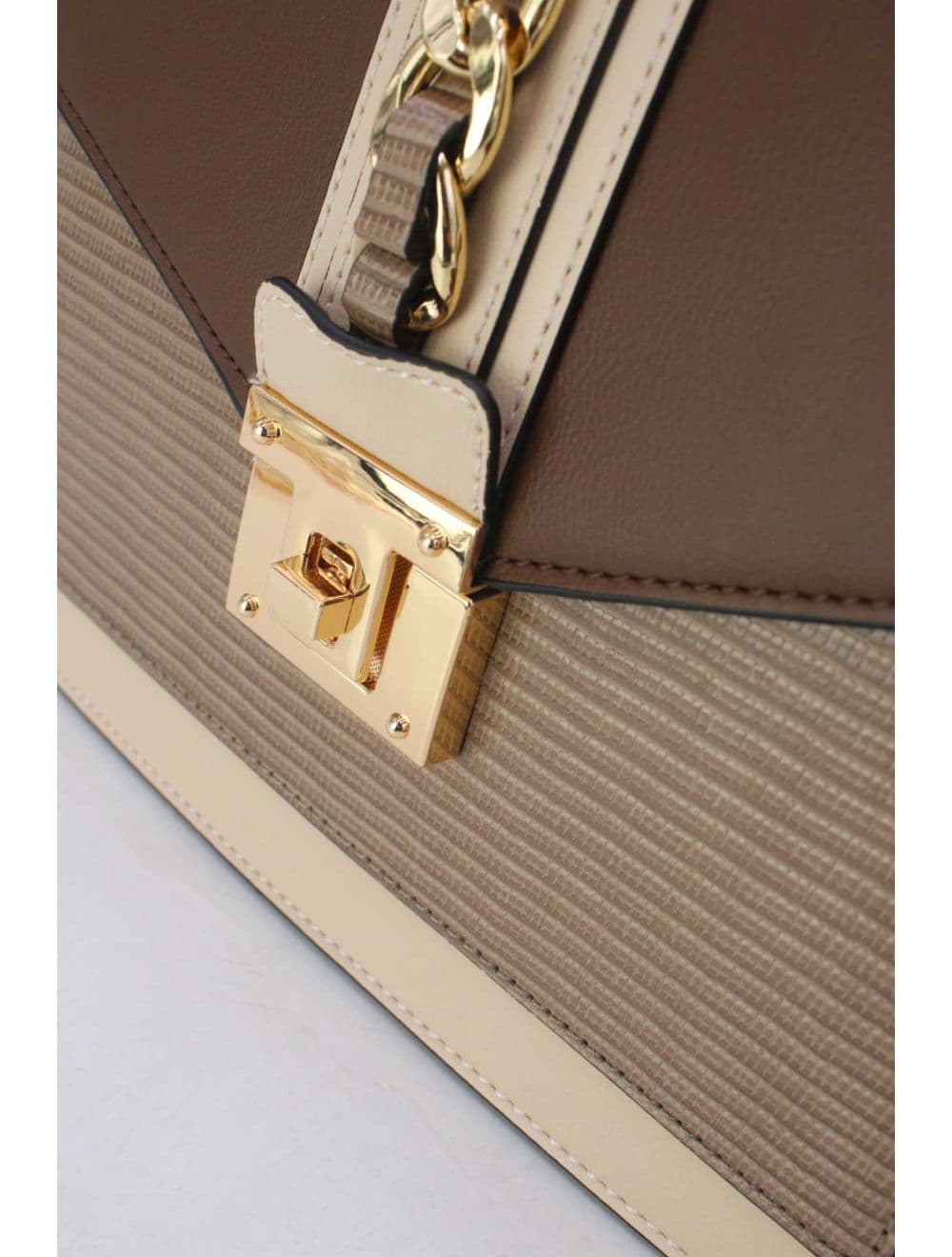 Sac à Main Porté Travers Chic RÉASSORT-8012-Coffee/Beige — vue 5