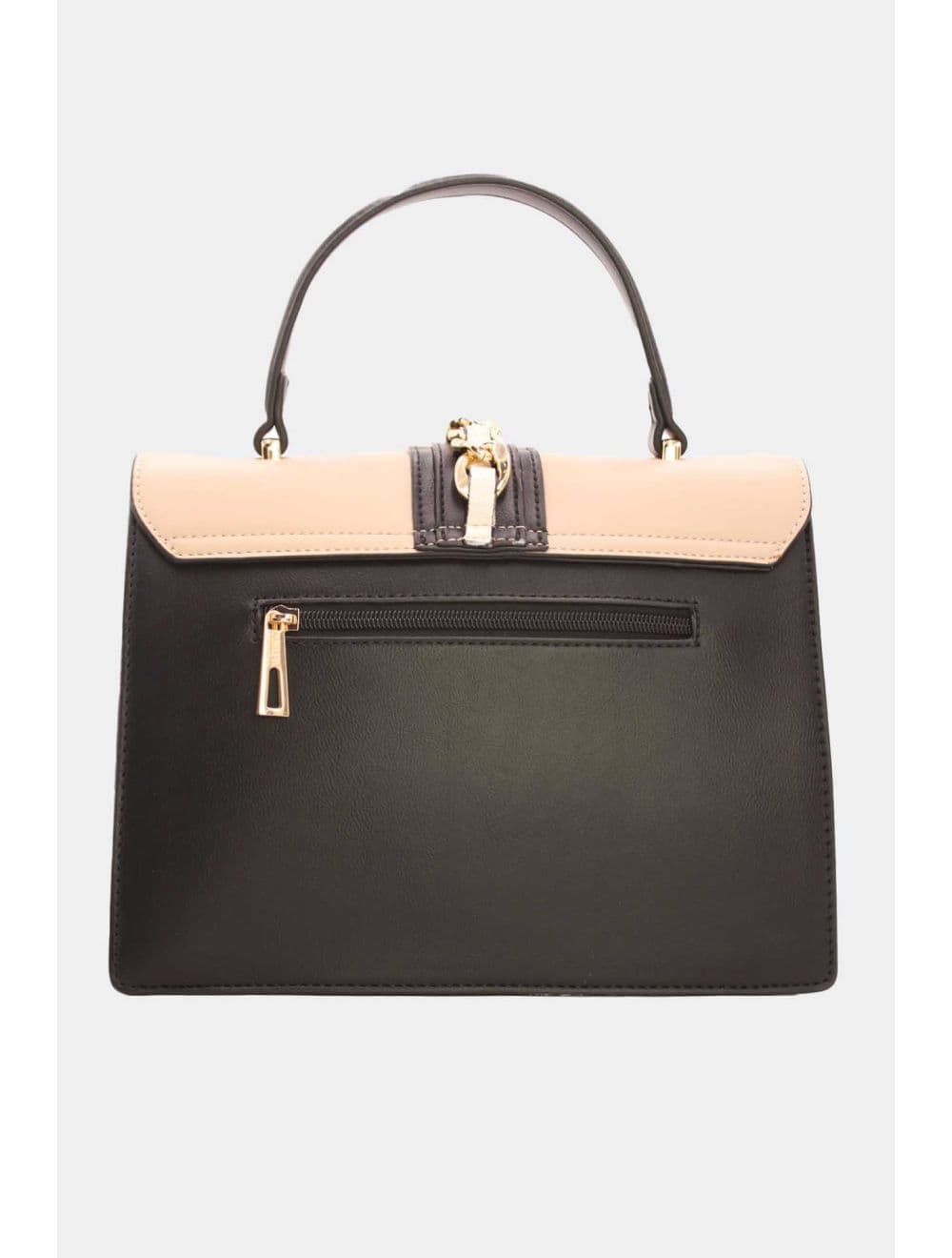 Sac à Main Porté Travers Chic RÉASSORT-8012-Apricot/Black — vue 3