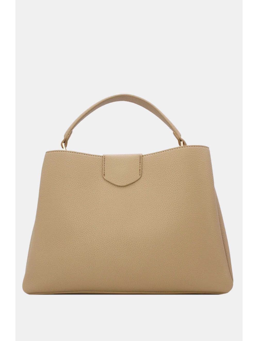 Sac à Main Effet Cuir Grainé Avec Fermoir Tourniquet 6436 REASSORT-Abricot — vue 3