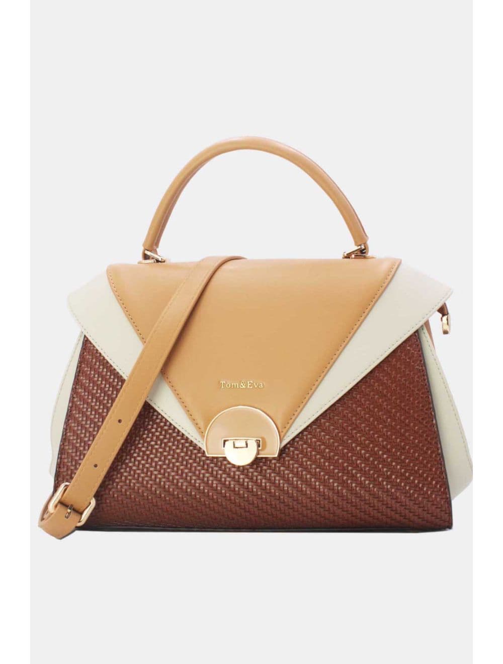 Sac à Main En Forme de Costume RÉASSORT 24B-5919-Coffee/Apricot