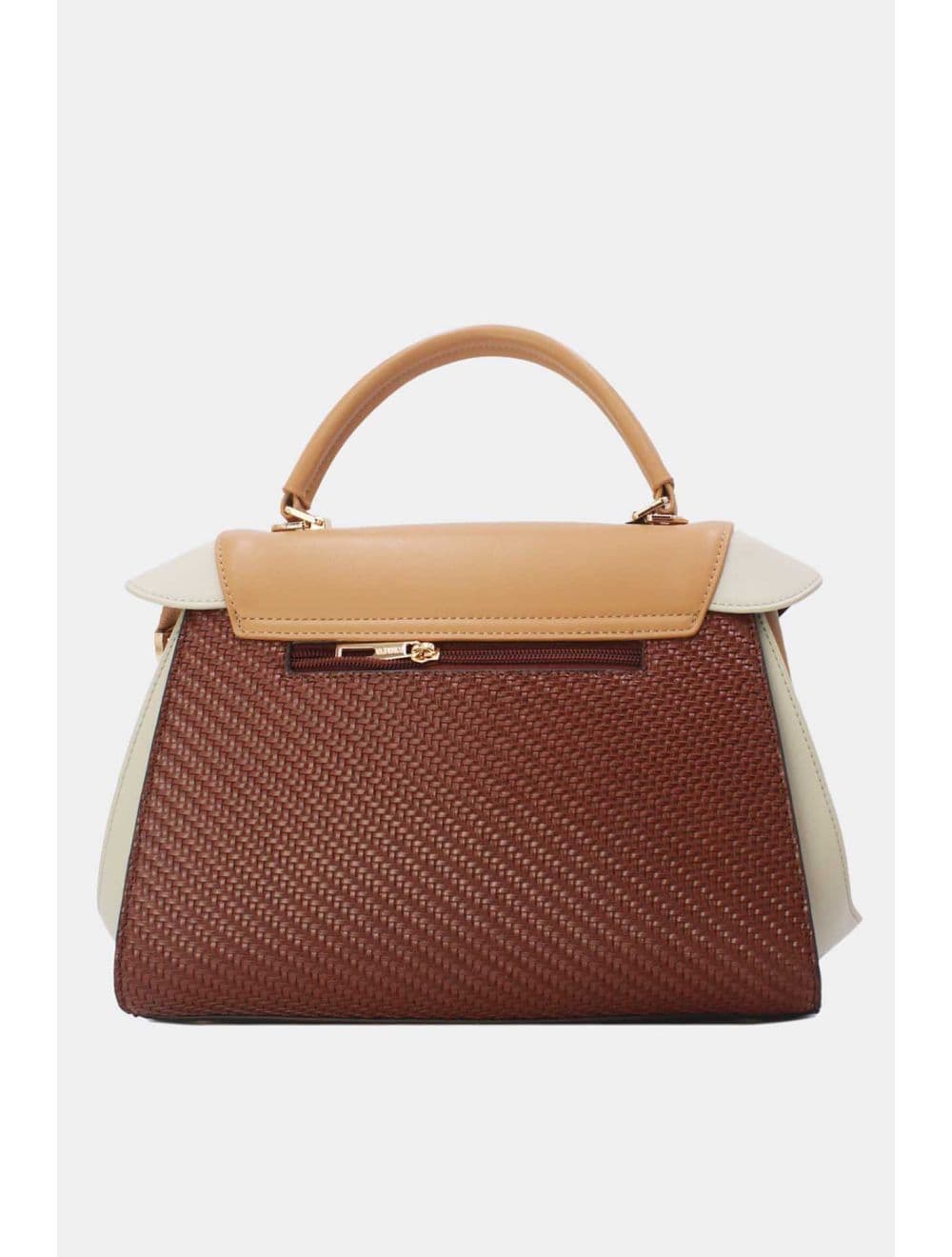Sac à Main En Forme de Costume RÉASSORT 24B-5919-Coffee/Apricot — vue 3