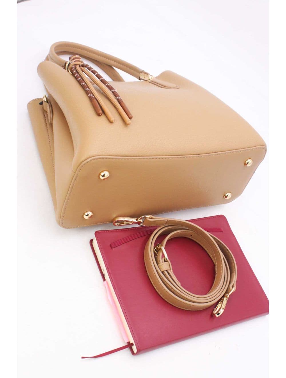 Sac Business Femme Chic Avec Pendentifs 25B-6272-Kaki — vue 4