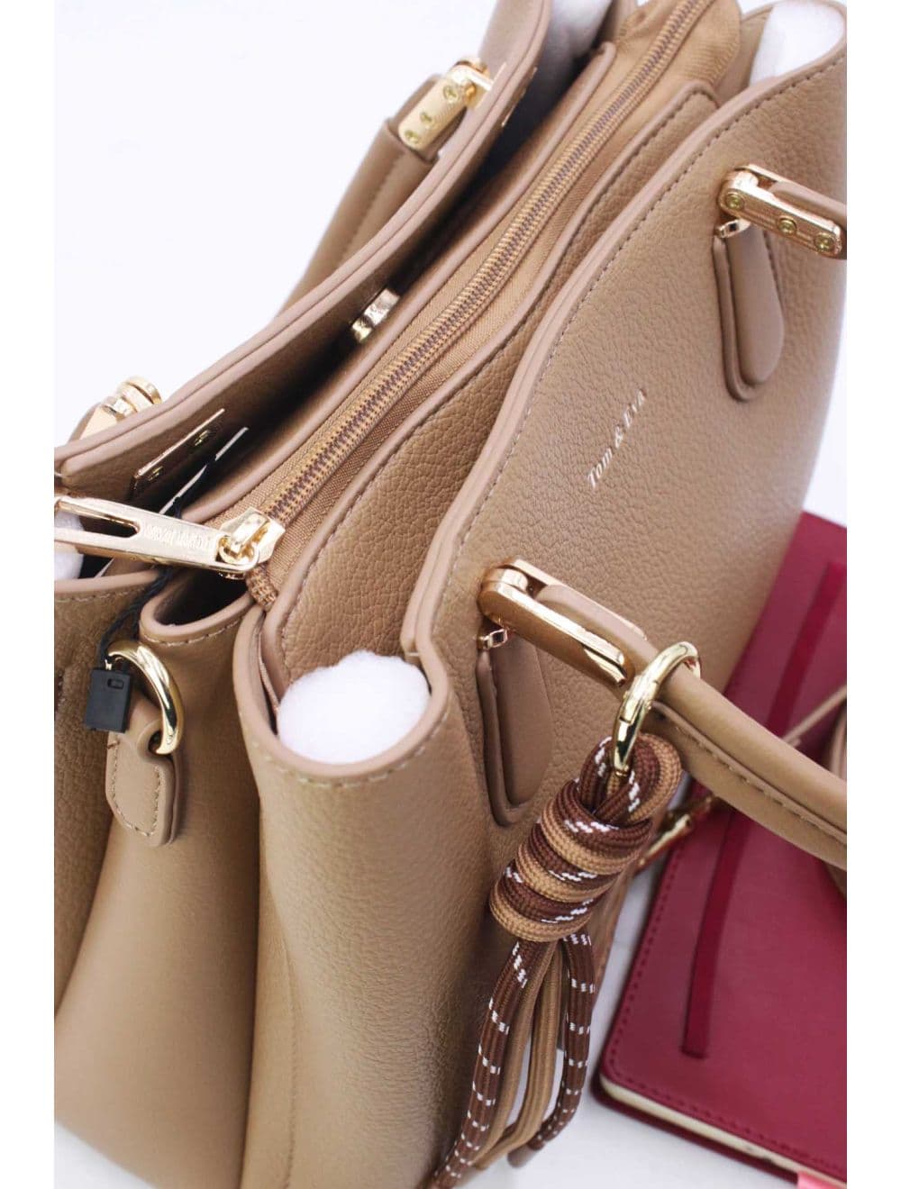 Sac Business Femme Chic Avec Pendentifs 25B-6272-Kaki — vue 5