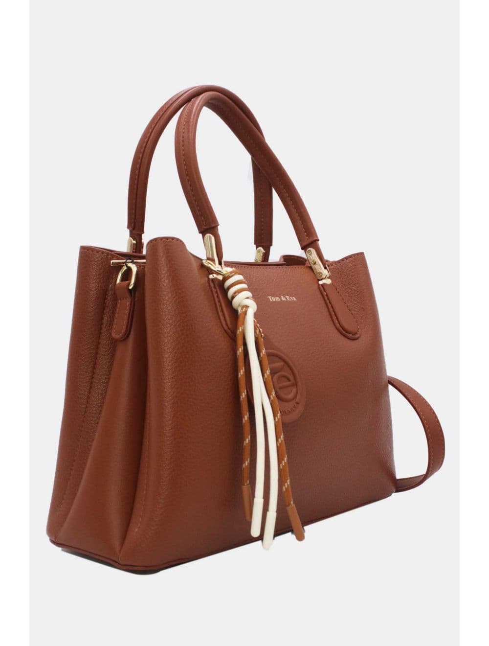 Sac Business Femme Chic Avec Pendentifs 25B-6272-Marron — vue 2
