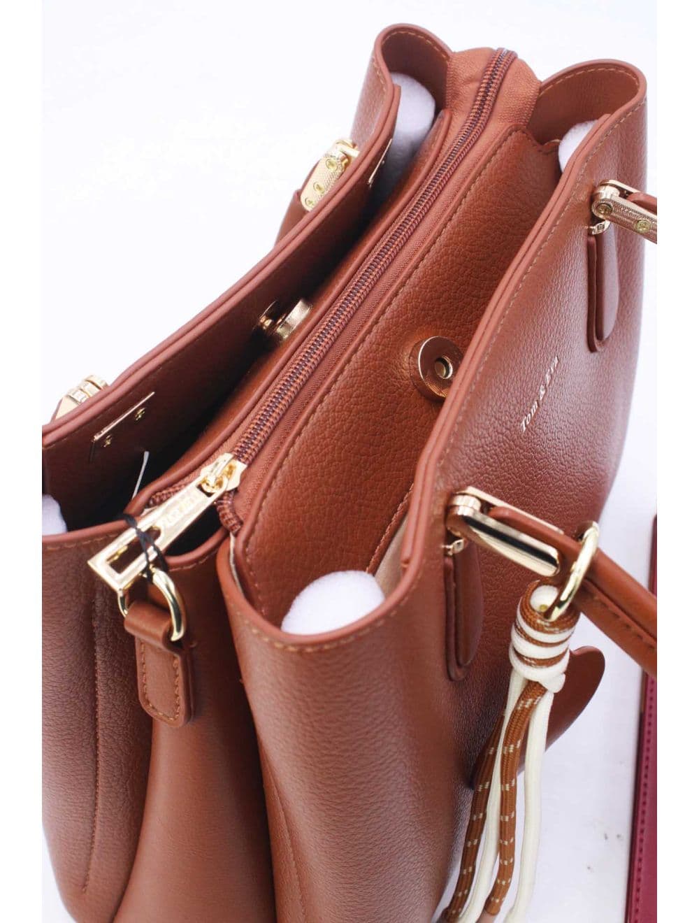 Sac Business Femme Chic Avec Pendentifs 25B-6272-Marron — vue 5