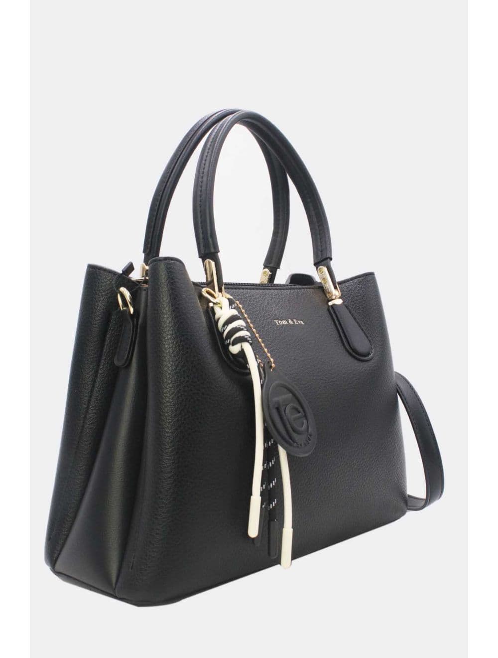 Sac Business Femme Chic Avec Pendentifs 25B-6272-Noir — vue 2