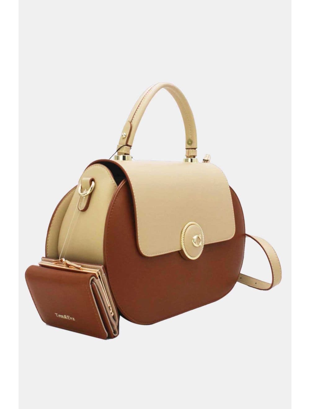 Sac à Main Avec Portefeuille 2 in 1-25B-6313-Beige — vue 2