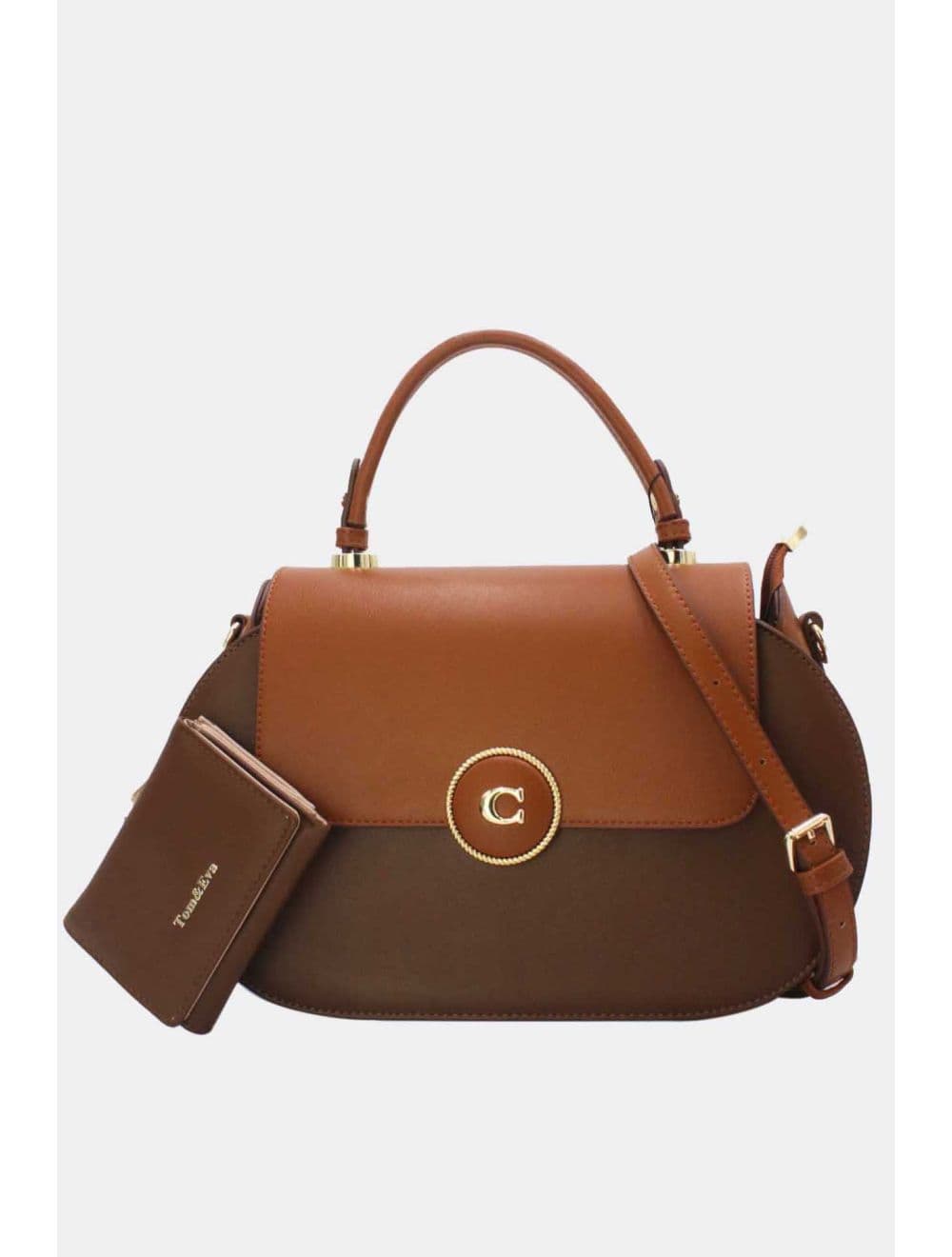 Sac à Main Avec Portefeuille 2 in 1-25B-6313-Marron