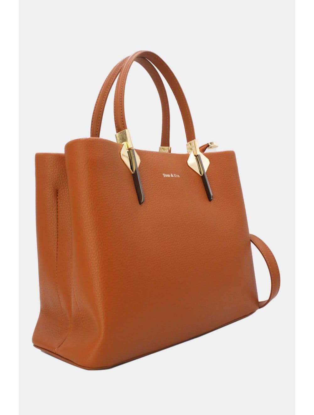 Sac à Main Effet Grainé RÉASSORT 25B-6187-Marron — vue 2