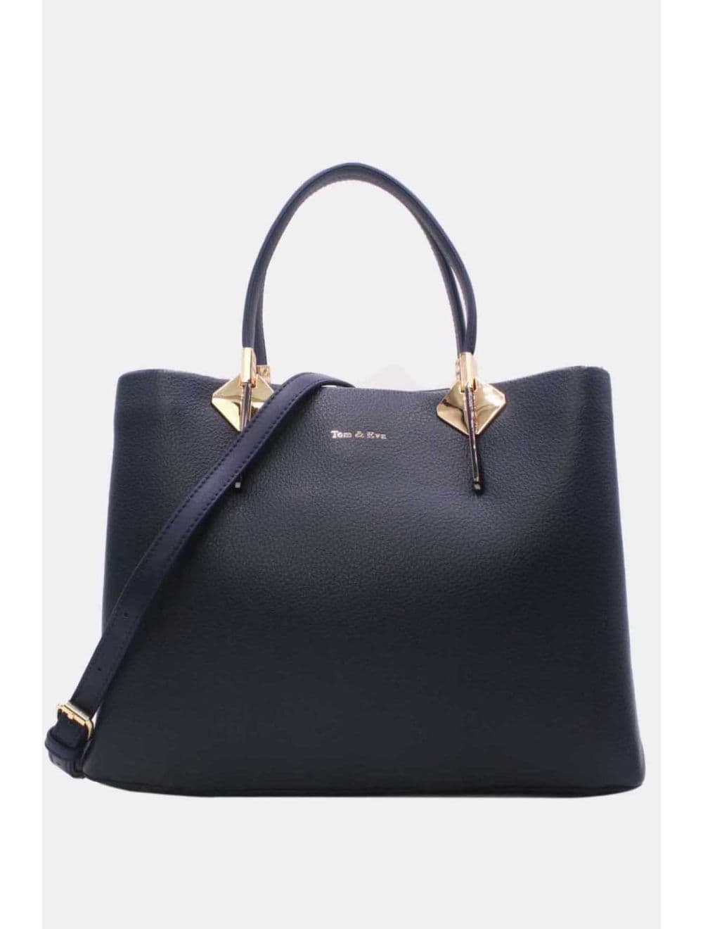 Sac à Main Effet Grainé RÉASSORT 25B-6187-Navy