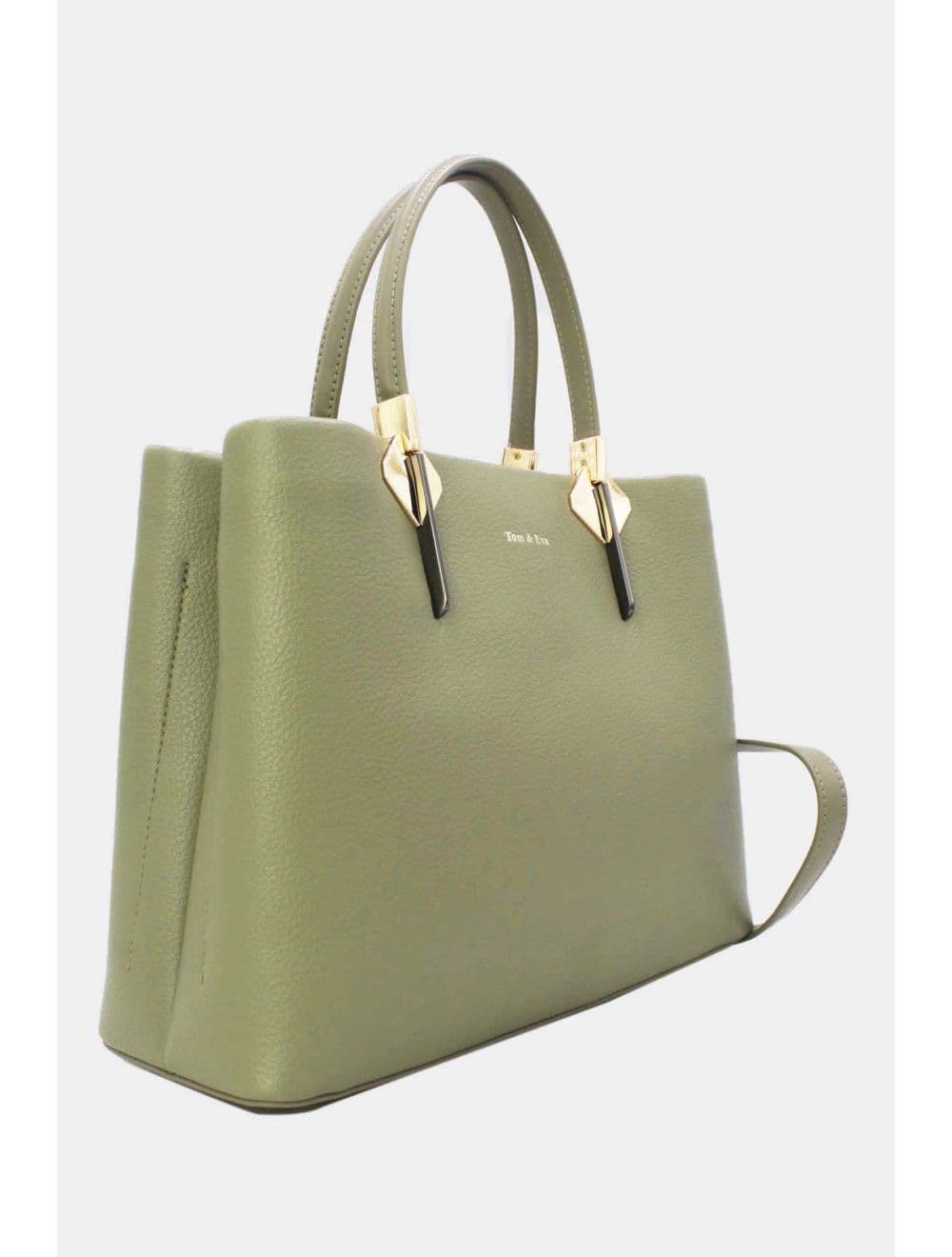 Sac à Main Effet Grainé RÉASSORT 25B-6187-Vert — vue 2