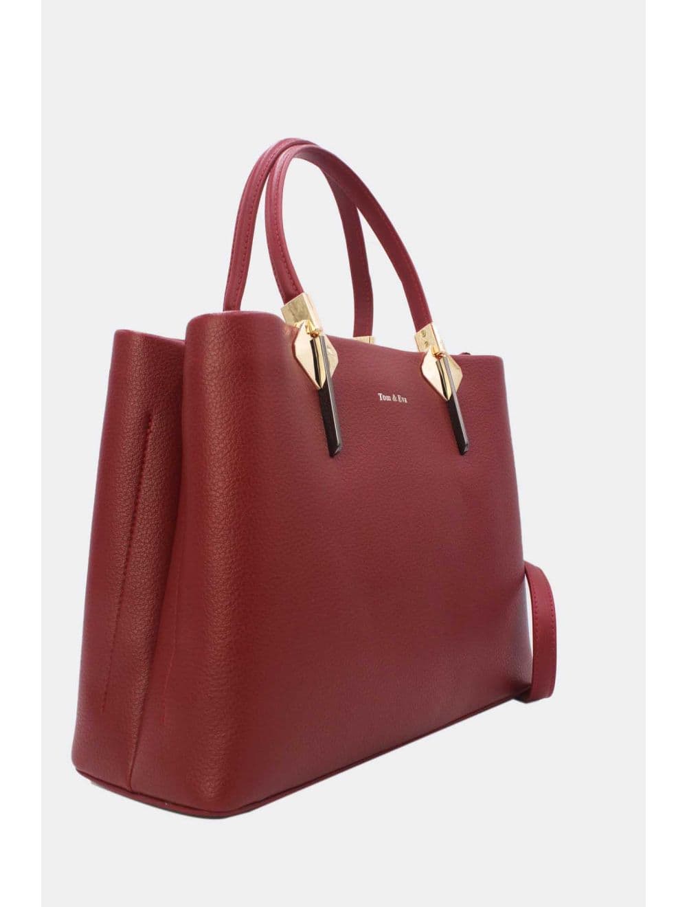 Sac à Main Effet Grainé RÉASSORT 25B-6187-Bordeaux — vue 2