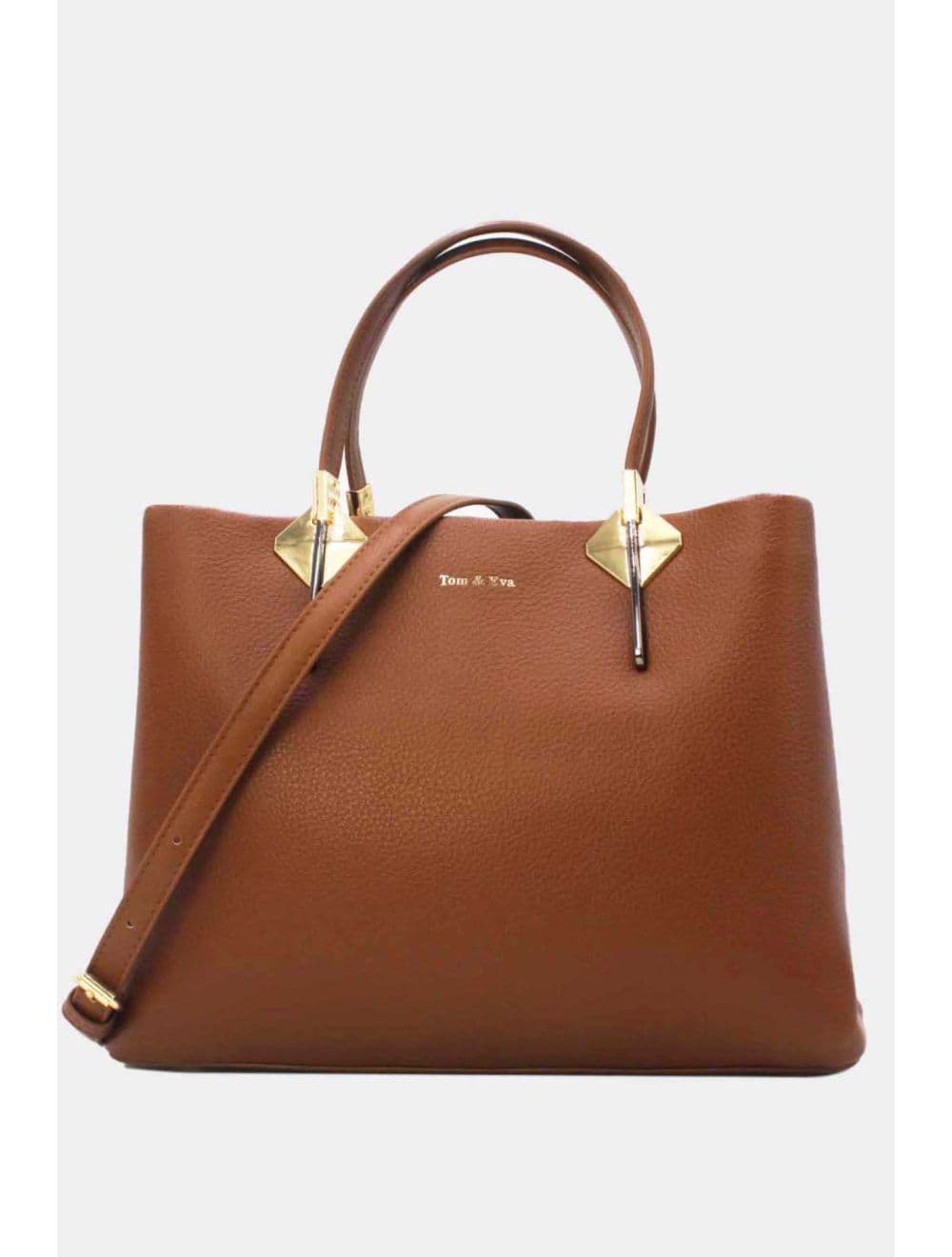 Sac à Main Effet Grainé RÉASSORT 25B-6187-Café