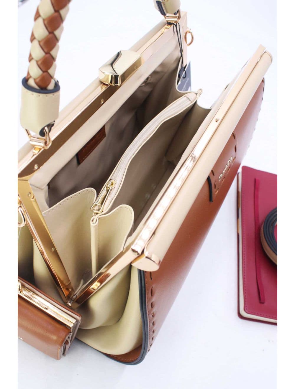 Sac à Main Avec Portefeuille 2 in 1-25B-6314-Beige — vue 5