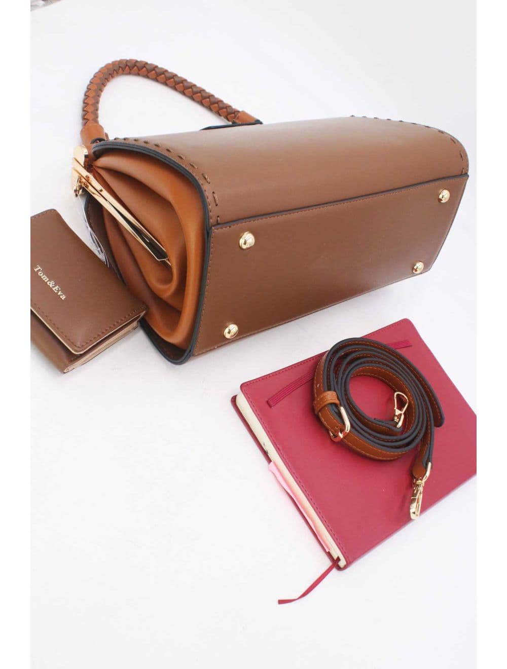 Sac à Main Avec Portefeuille 2 in 1-25B-6314-Marron — vue 4