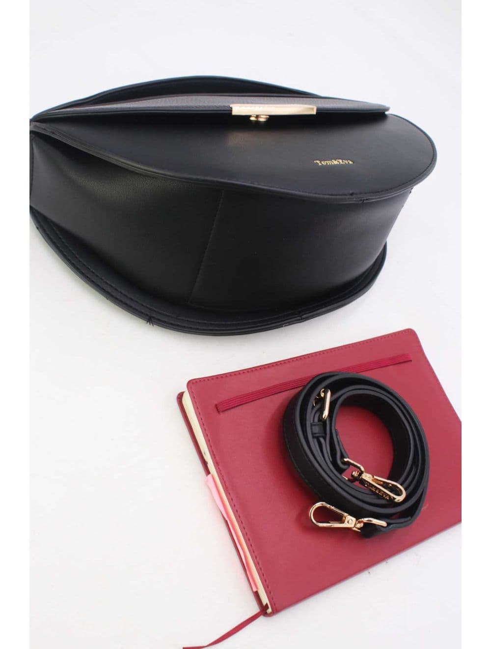 Sac à Main Effet Grainé 25B-6298-Noir — vue 4
