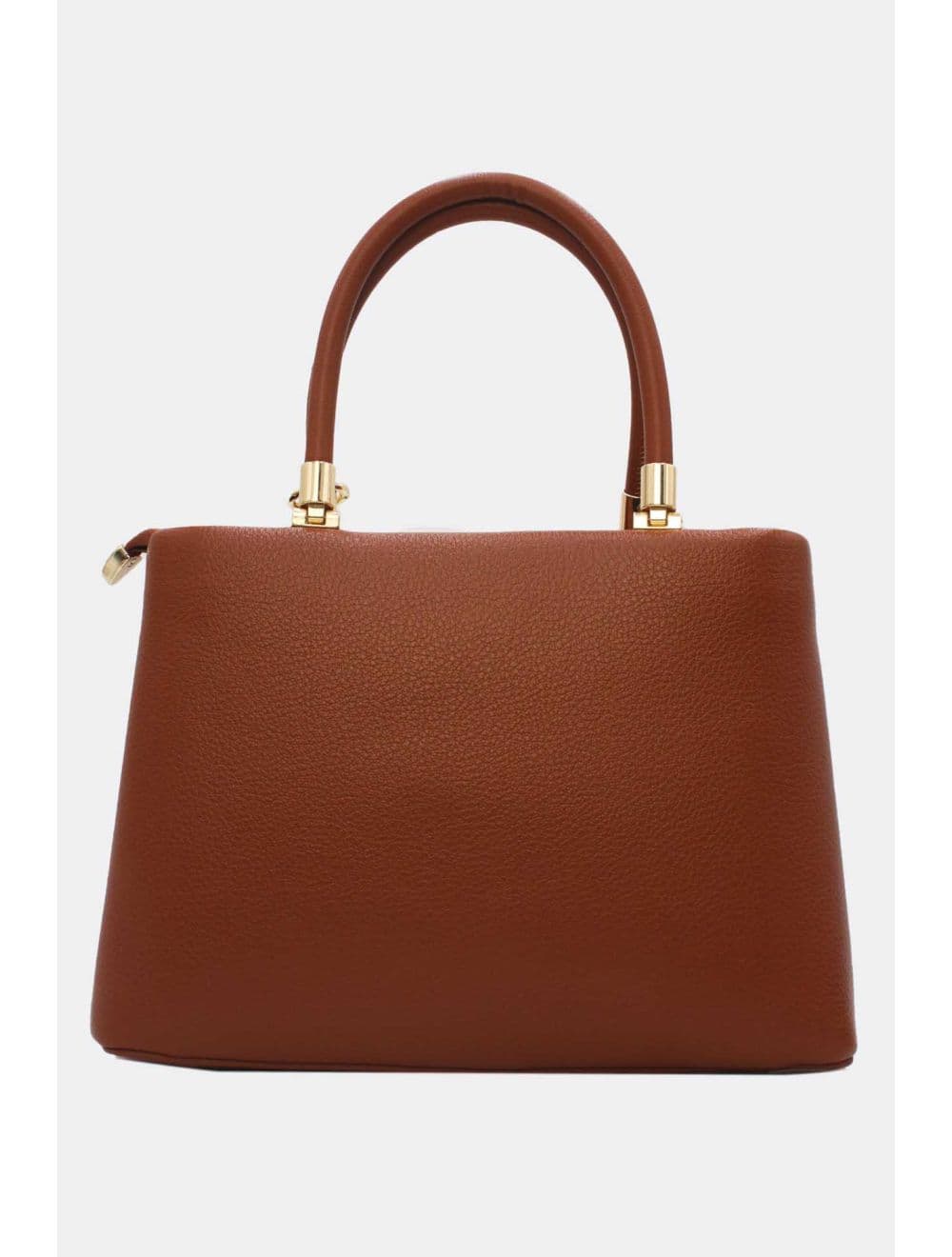 Medium Sac à Main Effet Cuir Avect Pendentifs 25B-6271-Marron — vue 3