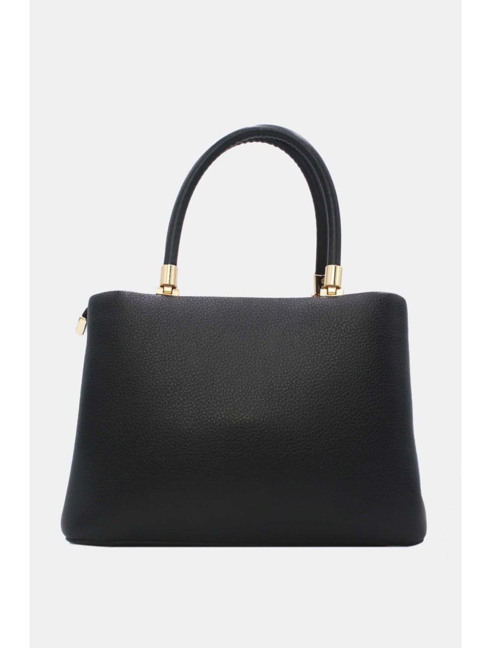 Medium Sac à Main Effet Cuir Avect Pendentifs 25B-6271-Noir — vue 3