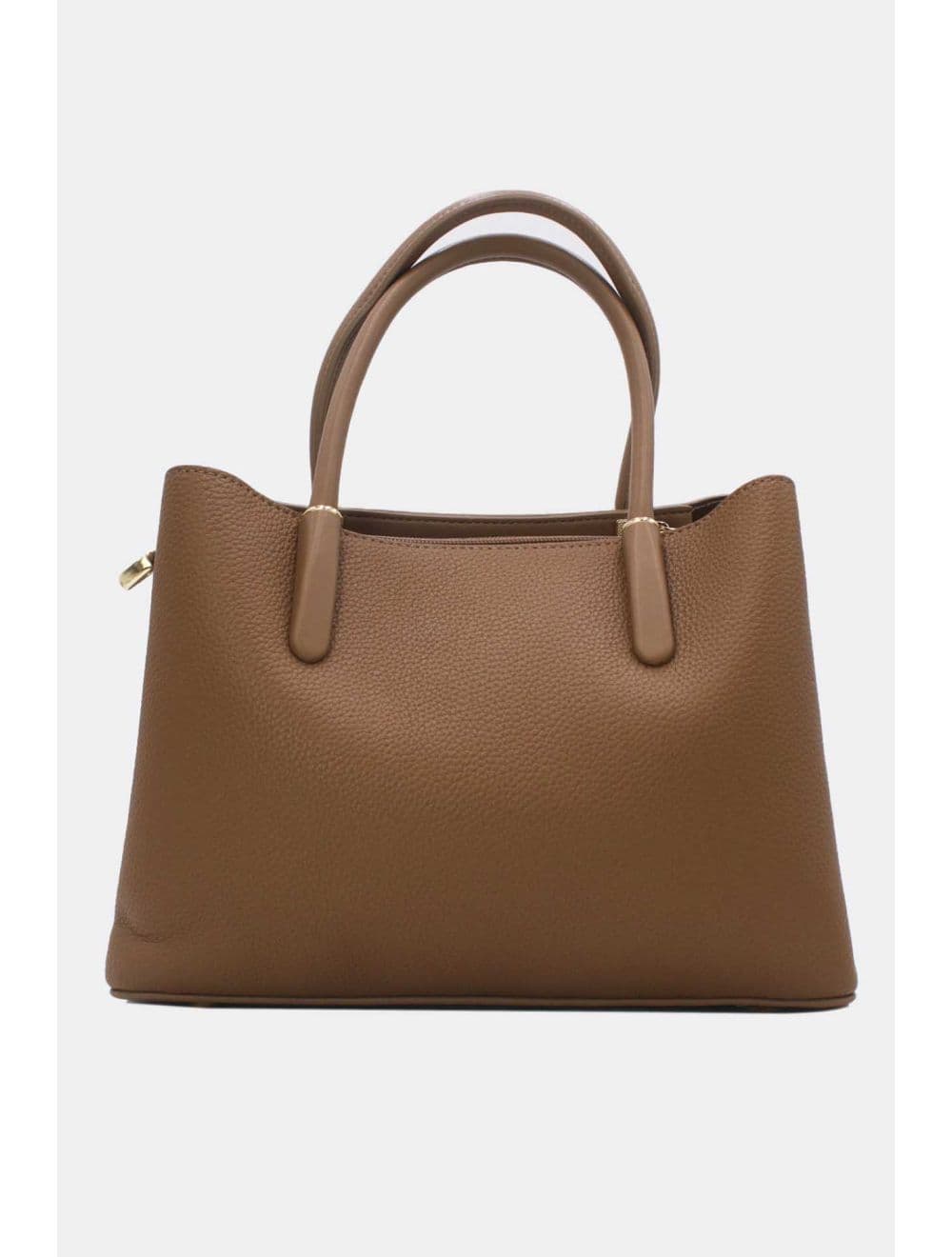 Medium Sac à Main Effet Cuir Grainé 25B-6194-Taupe — vue 3