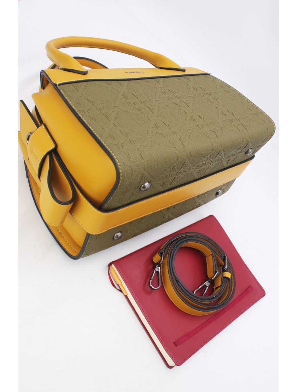 Sac Médecin Effet En Paille 25B-6297-Green/Yellow — vue 4