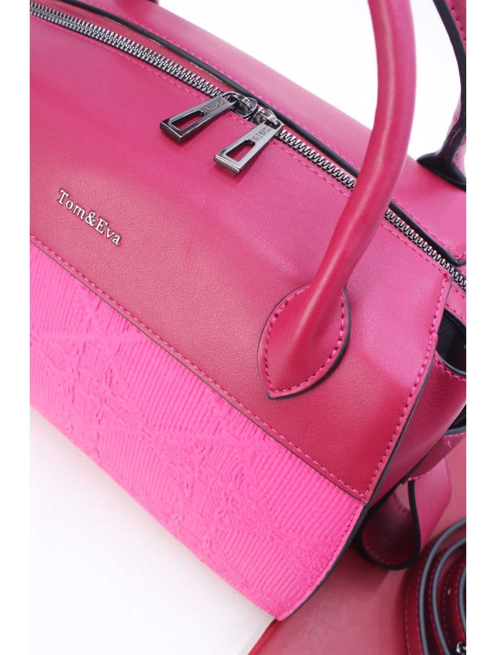 Sac Médecin Effet En Paille 25B-6297-Rose — vue 4
