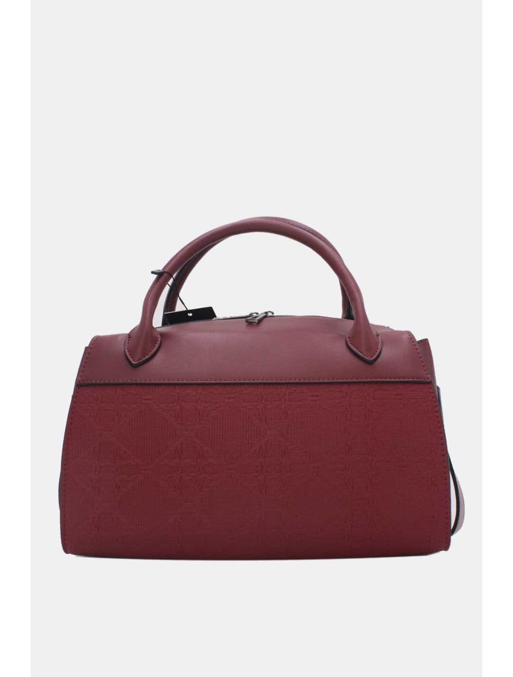Sac Médecin Effet En Paille 25B-6297-Burgundy
