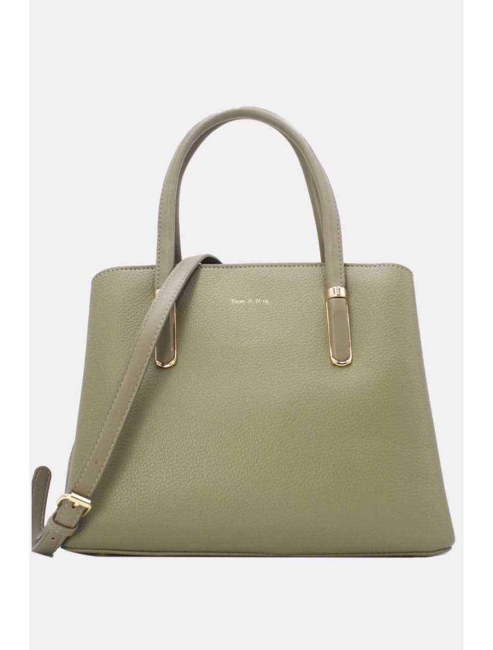 Medium Sac à Main Chic Grainé 25B-6156-Vert
