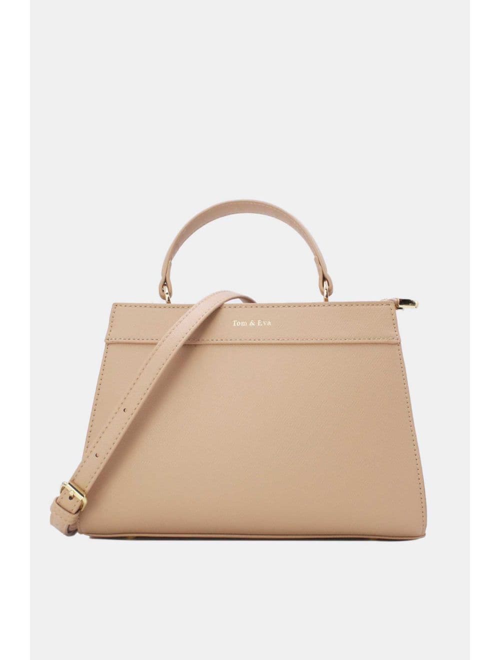 Medium Sac à Main Effet Cuir Minimaliste 25B-6282-Abricot
