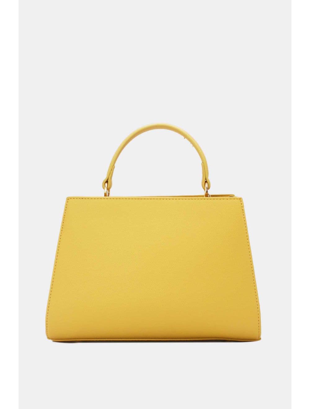 Medium Sac à Main Effet Cuir Minimaliste 25B-6282-Jaune — vue 3