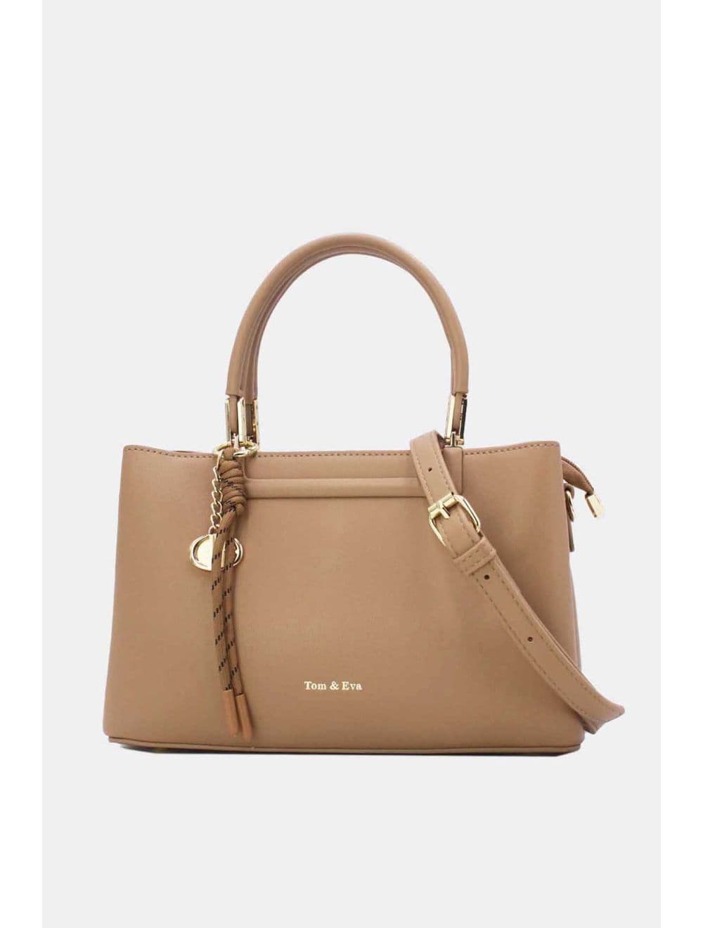 Medium Sac à Main Effet Cuir Chic 25B-6270-Abricot