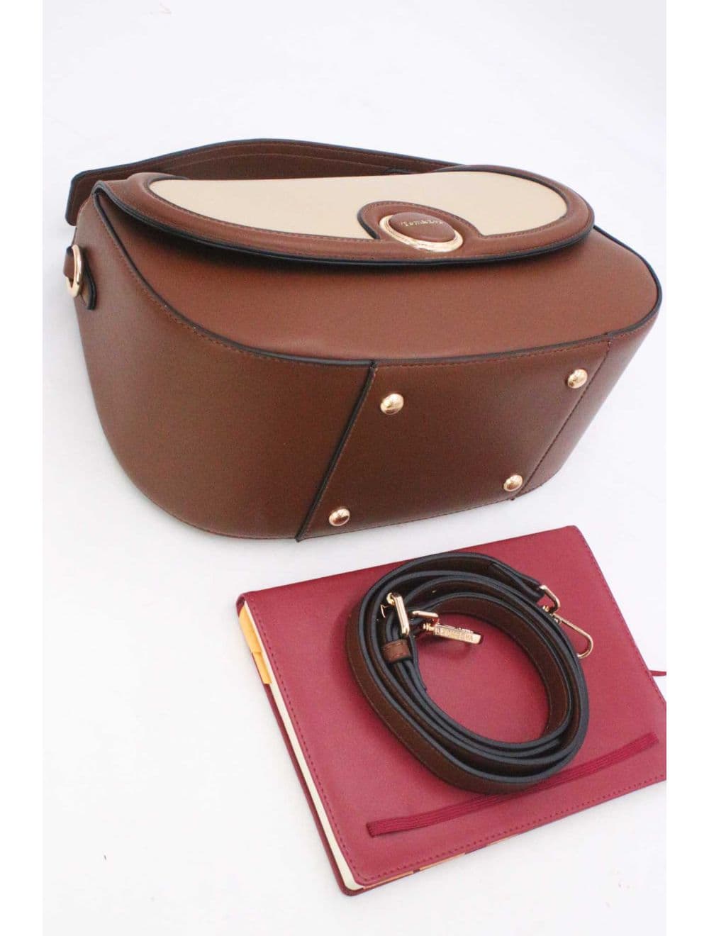 Sac à Main Chic Bicolore Urban 25B-6290-Coffee/Apricot — vue 4