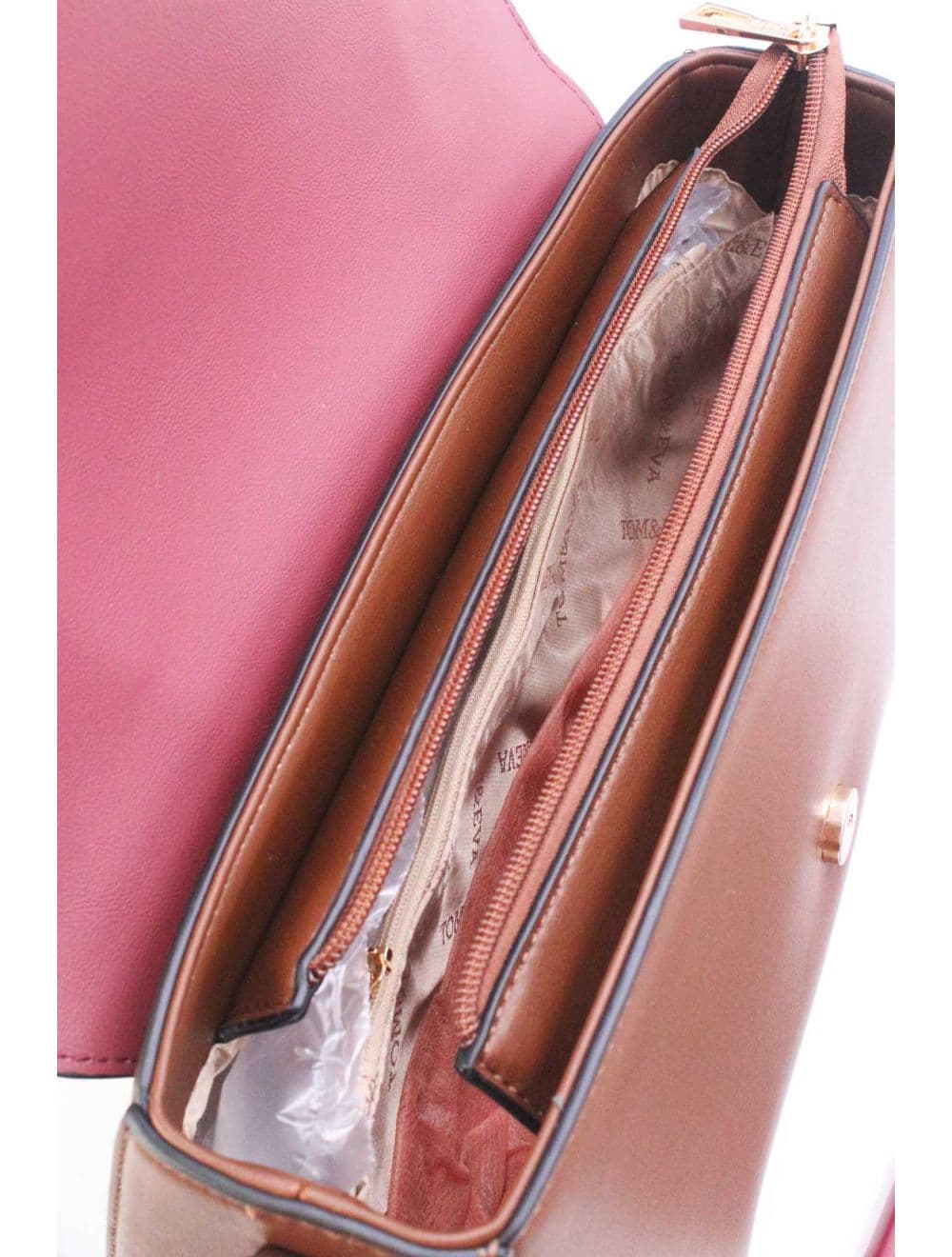 Sac à Main Chic Bicolore Urban 25B-6290-Coffee/Apricot — vue 5