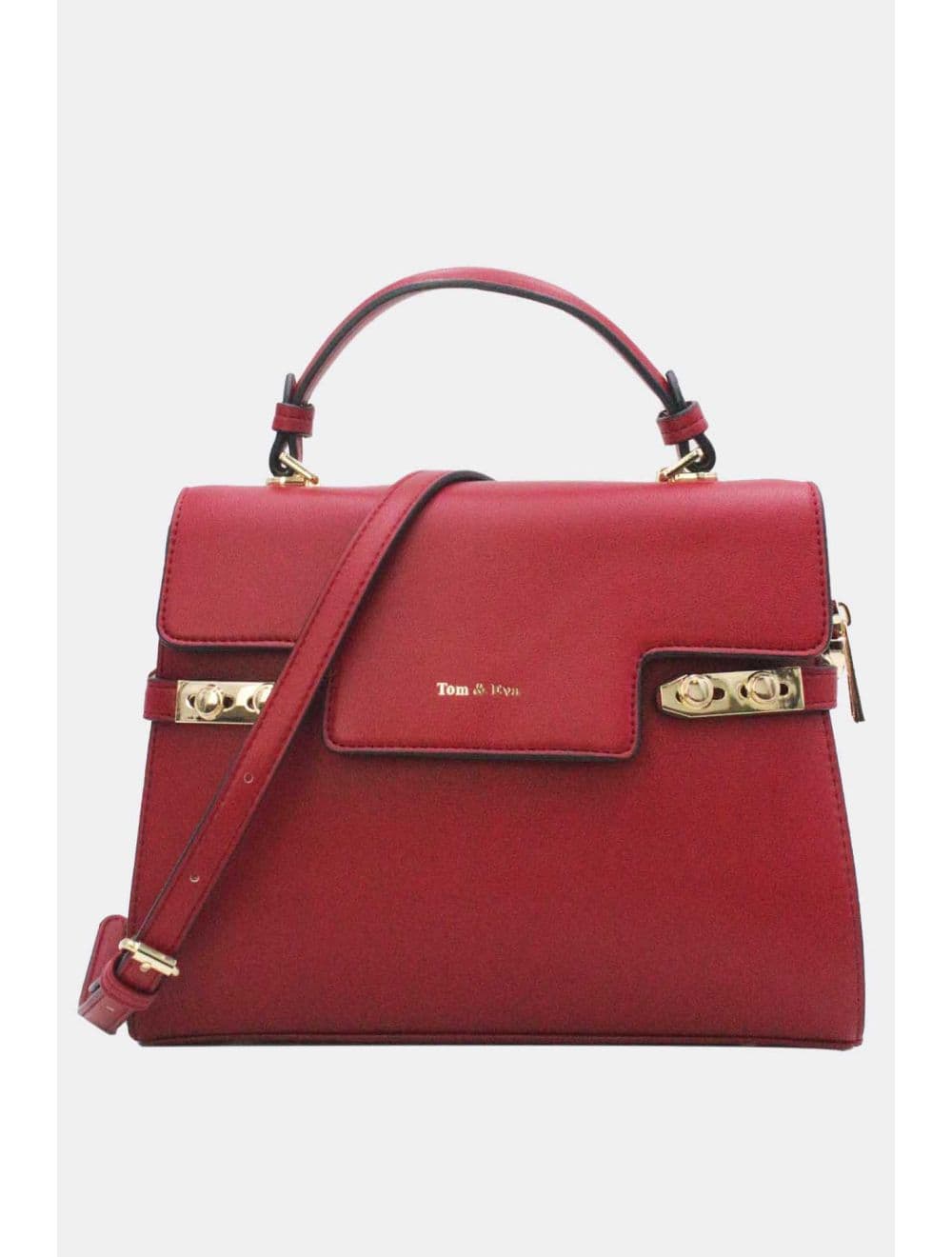 Sac à Main Chic Bicolore Réassort-21B-5180-Bordeaux