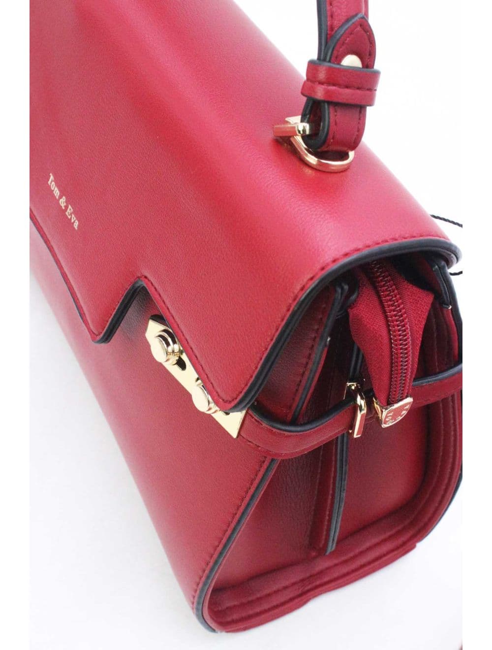 Sac à Main Chic Bicolore Réassort-21B-5180-Bordeaux — vue 5