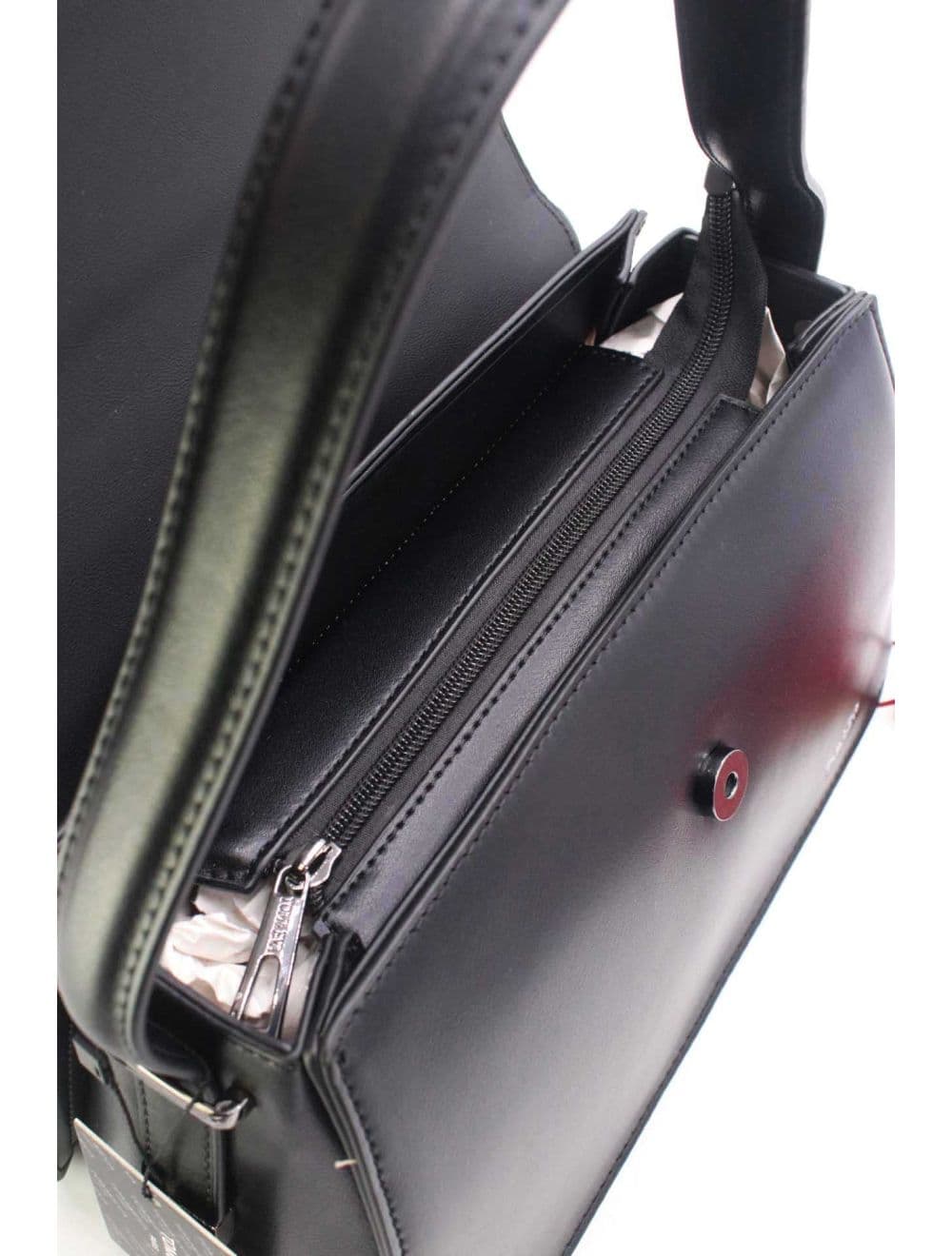 Sac Besace Femme Double Porté 25B-6182-Noir — vue 5