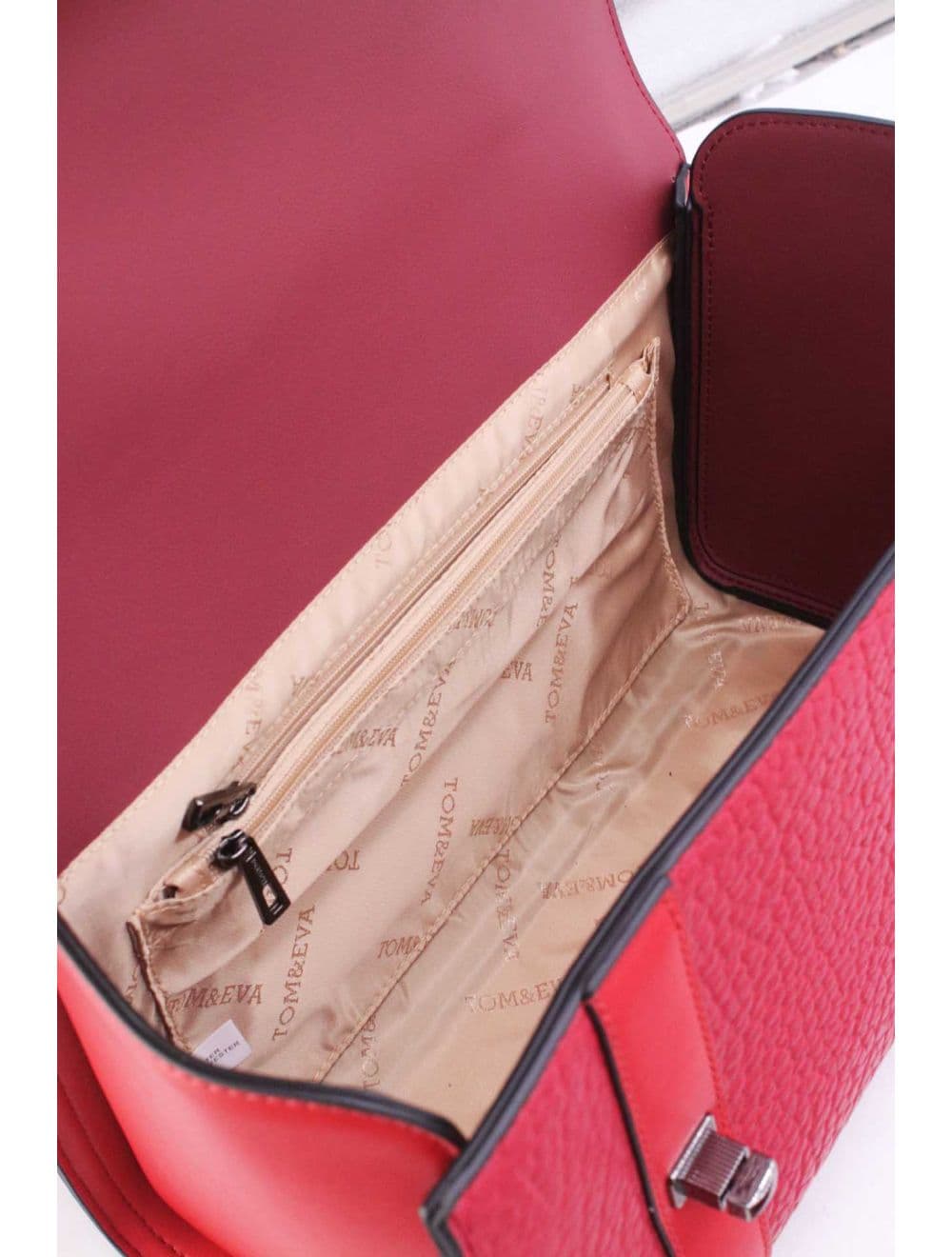 Sac Docteur Effet Grainé 25B-6249-Burgundy — vue 6