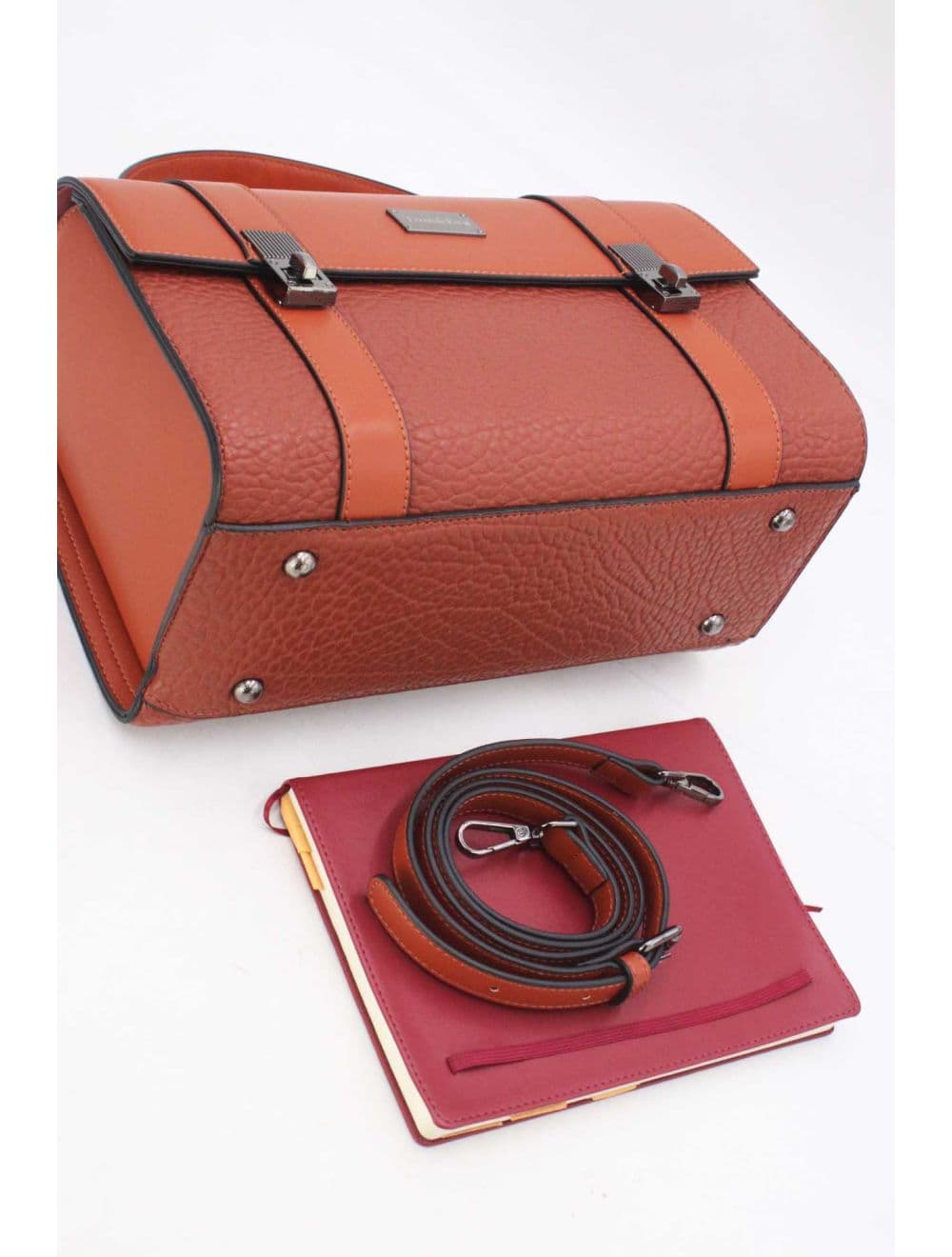 Sac Docteur Effet Grainé 25B-6249-Marron — vue 4