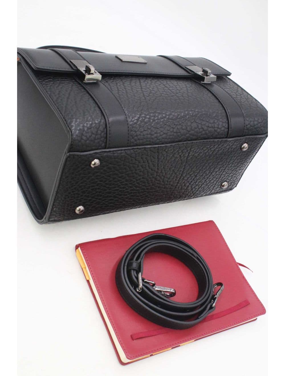 Sac Docteur Effet Grainé 25B-6249-Noir — vue 4