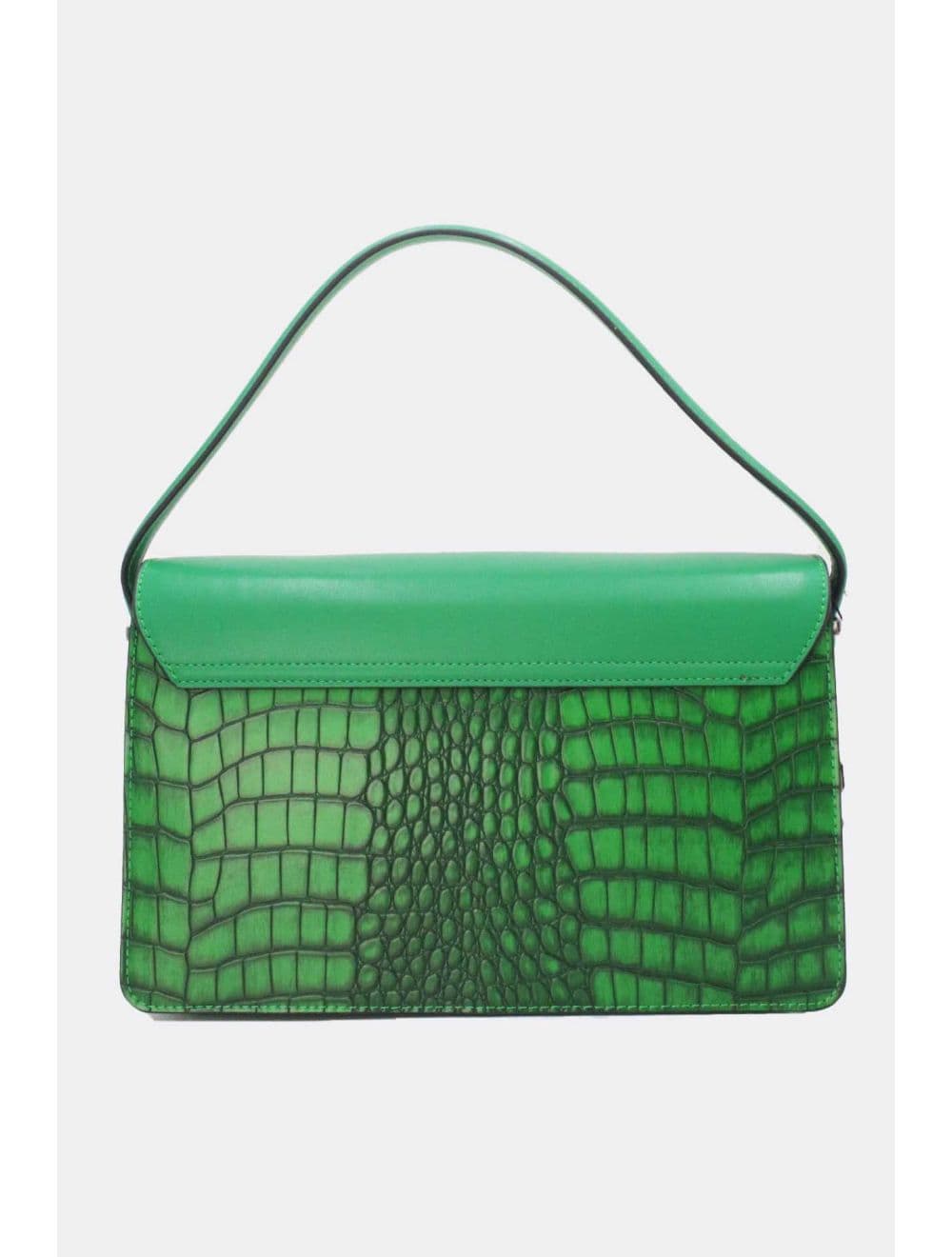 Sac Porté Épaule Effet Croco 25B-6247-Vert — vue 3