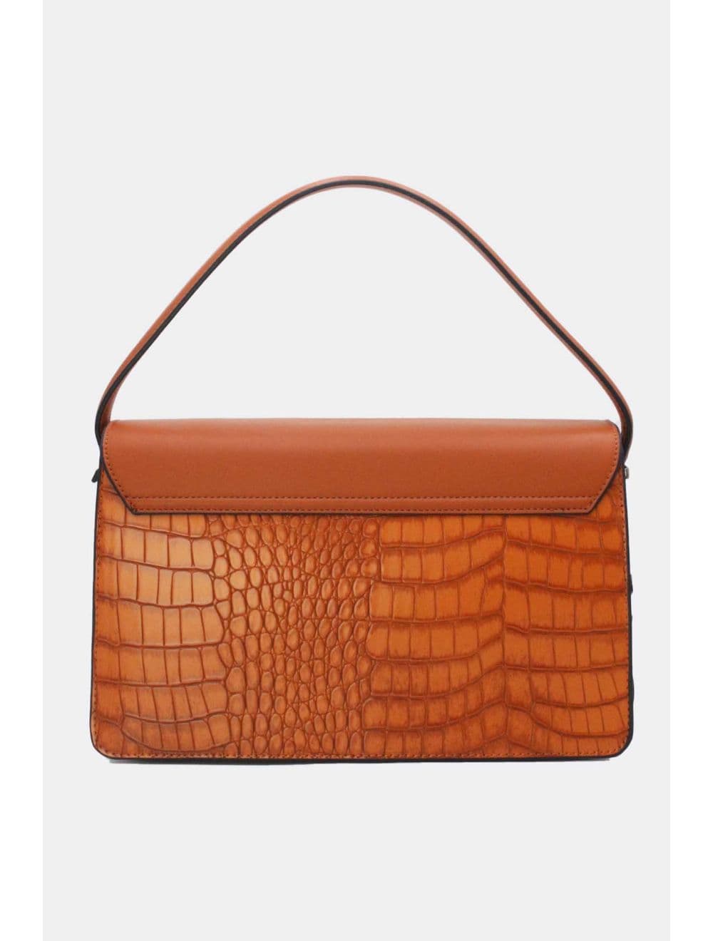 Sac Porté Épaule Effet Croco 25B-6247-Marron — vue 3
